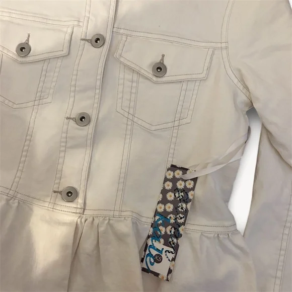 🚨3 for $15 Given Kale Boutique Women's Jacket Cream Butter Soft Size XS NWT - Picture 2 of 6